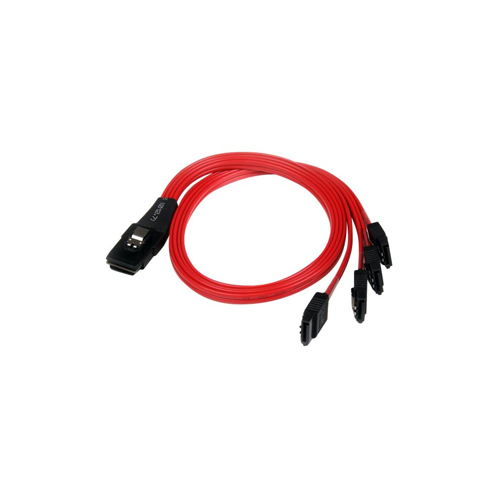 Produktbild för StarTech.com 50 cm SFF-8087 till 4x SATA - intern Mini SAS till SATA omvänd kabel - SATA/SAS-kabel - 50 cm