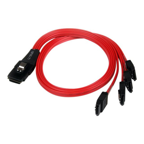 StarTech.com StarTech.com 50 cm SFF-8087 till 4x SATA - intern Mini SAS till SATA omvänd kabel - SATA/SAS-kabel - 50 cm