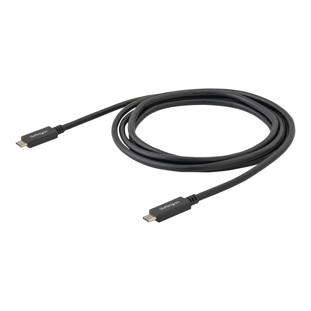 Produktbild för StarTech USB C to UCB C Cable - 0.5m - Short - M/M - USB 3.1 (10Gbps) - USB C Charging Cable - USB Type C Cable - USB-C to USB-C Cable (USB31CC50CM) - USB typ C-kabel - USB-C till USB-C - 50 cm