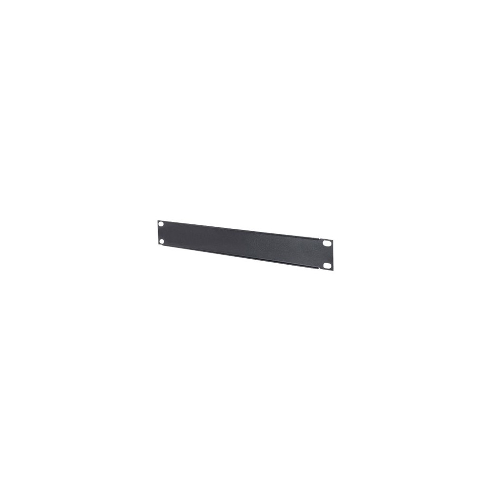 Produktbild för Intellinet 10" Blank Panel, 1U Cover for Unused Space in 10" Cabinet, Metal, Black - täckpanel - 1U