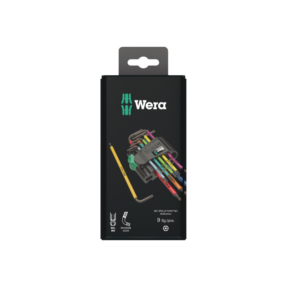 Produktbild för Wera 967/9 TX BO - L-nyckelsats - 9 delar