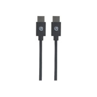 Produktbild för Manhattan USB-C to USB-C Cable, 50cm, Male to Male, Black, 480 Mbps (USB 2.0), Hi-Speed USB, Lifetime Warranty, Polybag - USB typ C-kabel - USB-C till USB-C - 50 cm