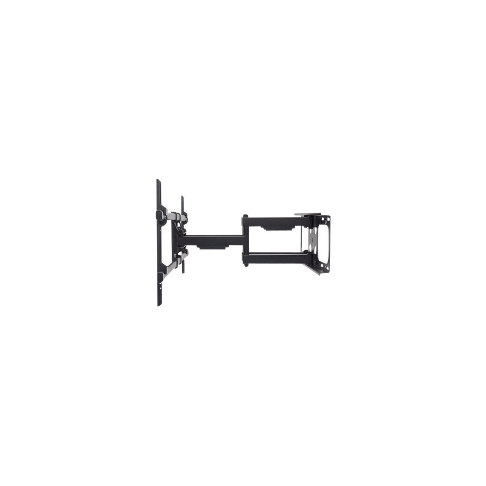 Produktbild för Manhattan TV & Monitor Mount, Wall, Full Motion, 1 screen, Screen Sizes: 37-75", Black, VESA 200x200 to 800x400mm, Max 75kg, LFD, Tilt & Swivel with 3 Pivots, Lifetime Warranty konsol - för böjd LCD TV - svart