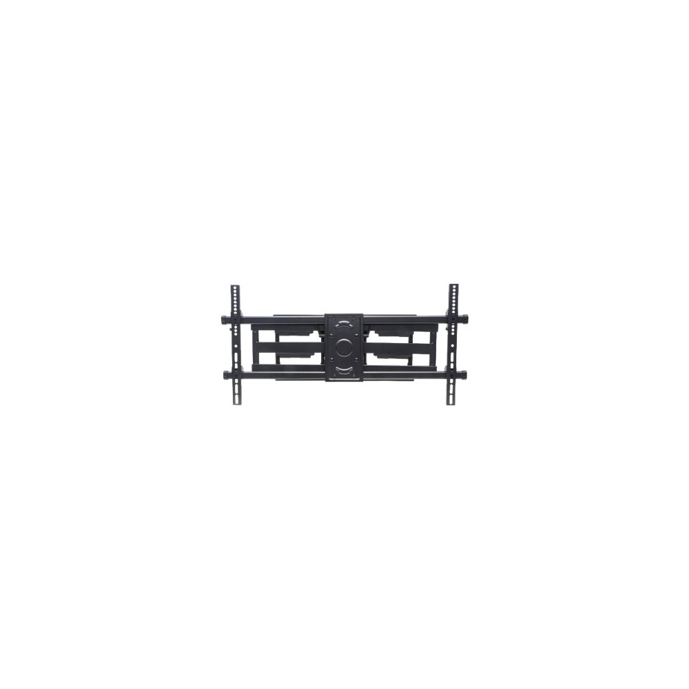 Produktbild för Manhattan TV & Monitor Mount, Wall, Full Motion, 1 screen, Screen Sizes: 37-75", Black, VESA 200x200 to 800x400mm, Max 75kg, LFD, Tilt & Swivel with 3 Pivots, Lifetime Warranty konsol - för böjd LCD TV - svart