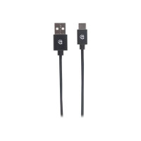 Produktbild för Manhattan USB-C to USB-A Cable, 50cm, Male to Male, Black, 480 Mbps (USB 2.0), Hi-Speed USB, Lifetime Warranty, Polybag - USB typ C-kabel - USB-C till USB - 50 cm