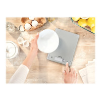 Produktbild för Soehnle Page Comfort 300 Slim - köksvåg - silver