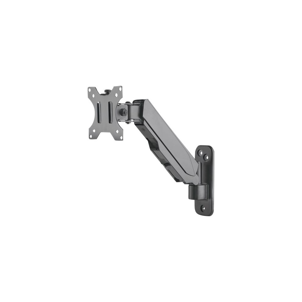 Produktbild för Manhattan TV & Monitor Mount, Wall, Spring Arm, 1 screen, Screen Sizes: 17-32", Black, VESA 75x75 to 100x100mm, Max 8kg, Height Adjustable Swivel Arm (2 pivots), Lifetime Warranty konsol - för TV/monitor