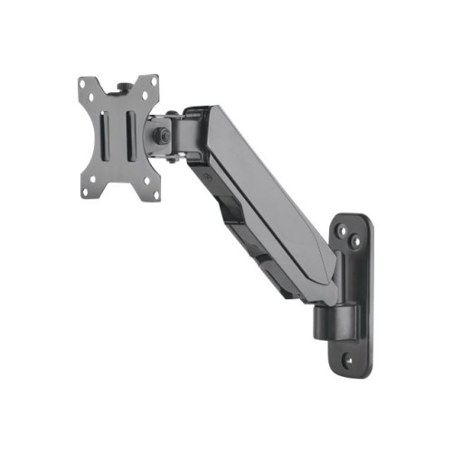 Manhattan Manhattan TV & Monitor Mount, Wall, Spring Arm, 1 screen, Screen Sizes: 17-32", Black, VESA 75x75 to 100x100mm, Max 8kg, Height Adjustable Swivel Arm (2 pivots), Lifetime Warranty konsol - för TV/monitor