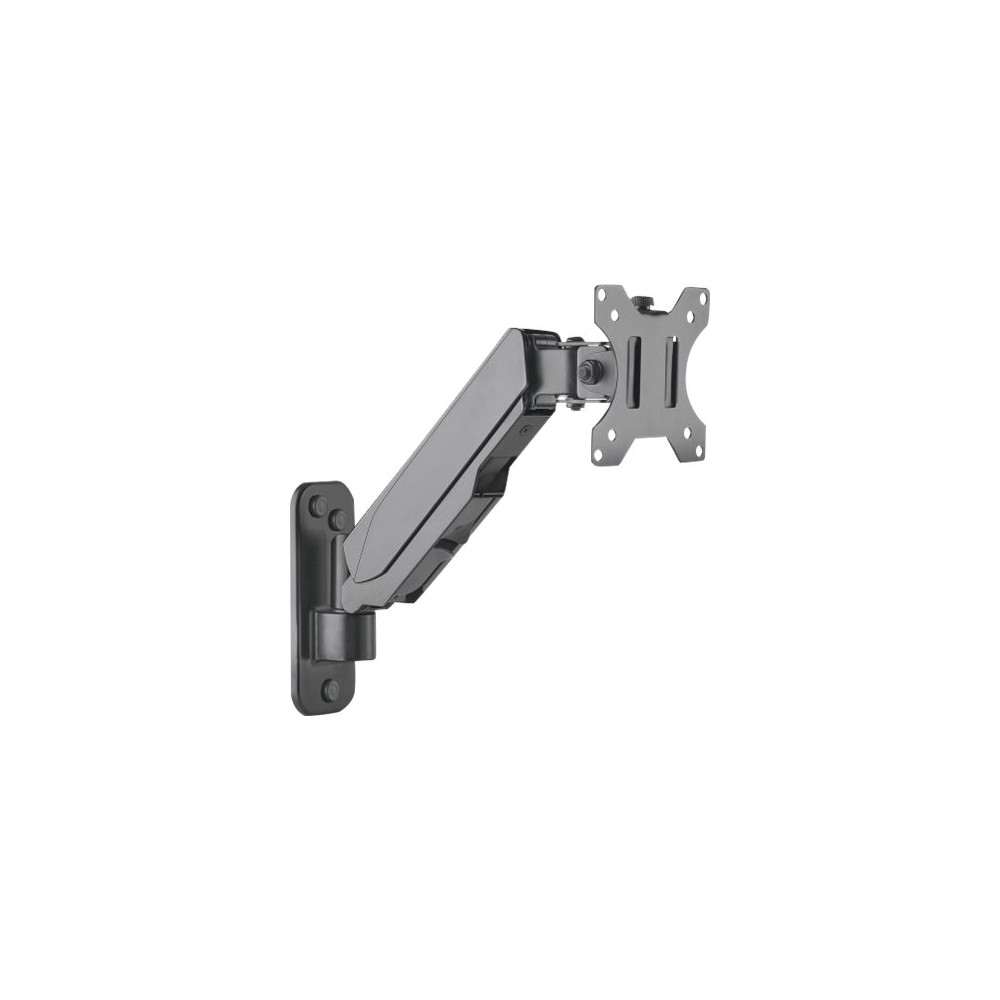 Produktbild för Manhattan TV & Monitor Mount, Wall, Spring Arm, 1 screen, Screen Sizes: 17-32", Black, VESA 75x75 to 100x100mm, Max 8kg, Height Adjustable Swivel Arm (2 pivots), Lifetime Warranty konsol - för TV/monitor