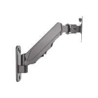 Produktbild för Manhattan TV & Monitor Mount, Wall, Spring Arm, 1 screen, Screen Sizes: 17-32", Black, VESA 75x75 to 100x100mm, Max 8kg, Height Adjustable Swivel Arm (2 pivots), Lifetime Warranty konsol - för TV/monitor