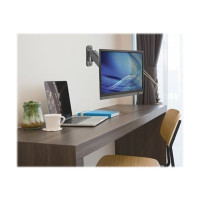 Produktbild för Manhattan TV & Monitor Mount, Wall, Spring Arm, 1 screen, Screen Sizes: 17-32", Black, VESA 75x75 to 100x100mm, Max 8kg, Height Adjustable Swivel Arm (2 pivots), Lifetime Warranty konsol - för TV/monitor
