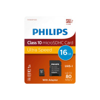 Produktbild för Philips FM16MP45B - flash-minneskort - 16 GB - microSDHC UHS-I
