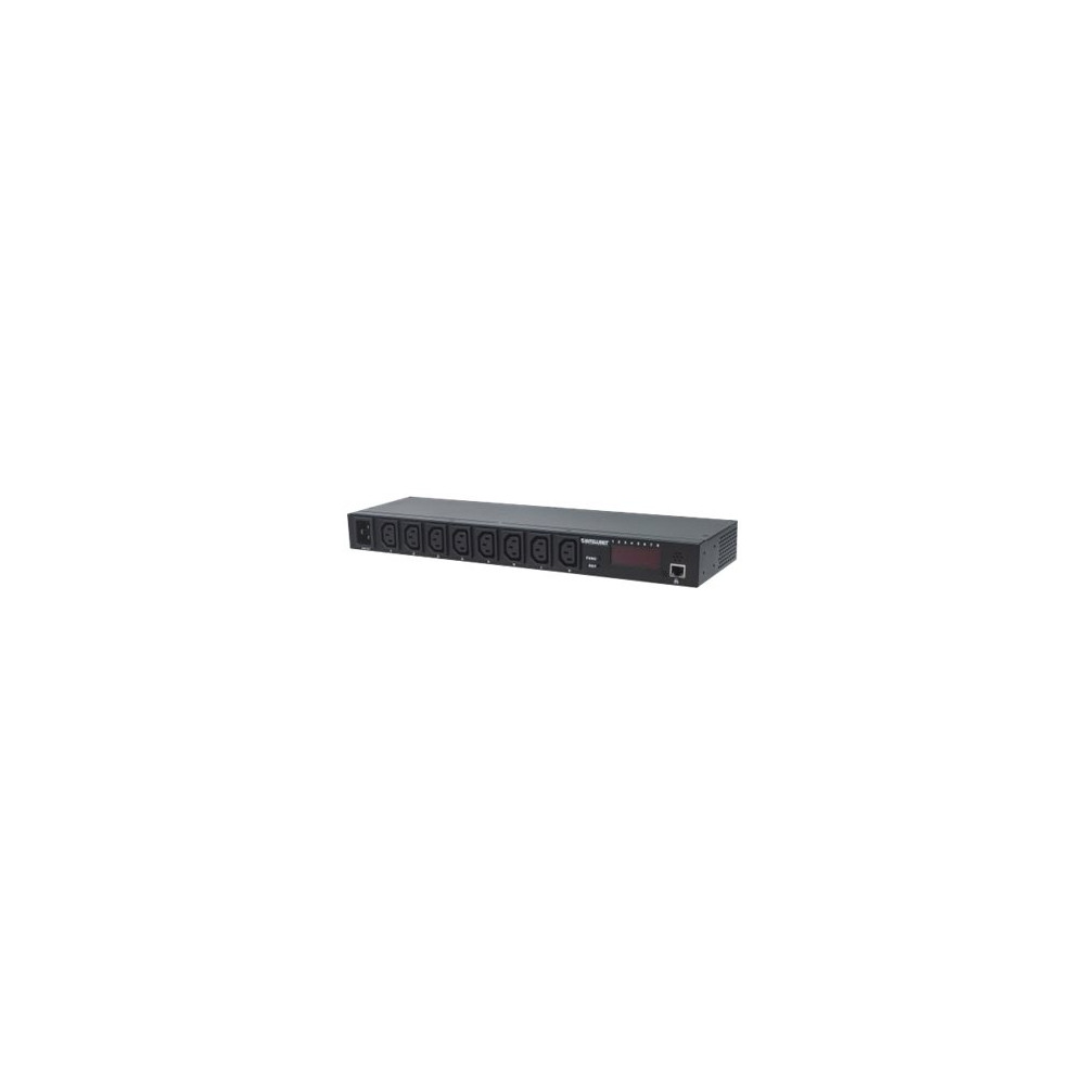 Produktbild för Intellinet 19" Intelligent 8-Port PDU, 19" Rackmountable C13 Intelligent Power Distribution Unit; Monitors Power, Temperature and Humidity - kraftdistributionsenhet