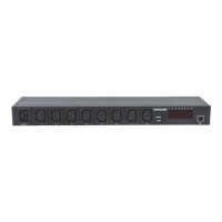 Produktbild för Intellinet 19" Intelligent 8-Port PDU, 19" Rackmountable C13 Intelligent Power Distribution Unit; Monitors Power, Temperature and Humidity - kraftdistributionsenhet