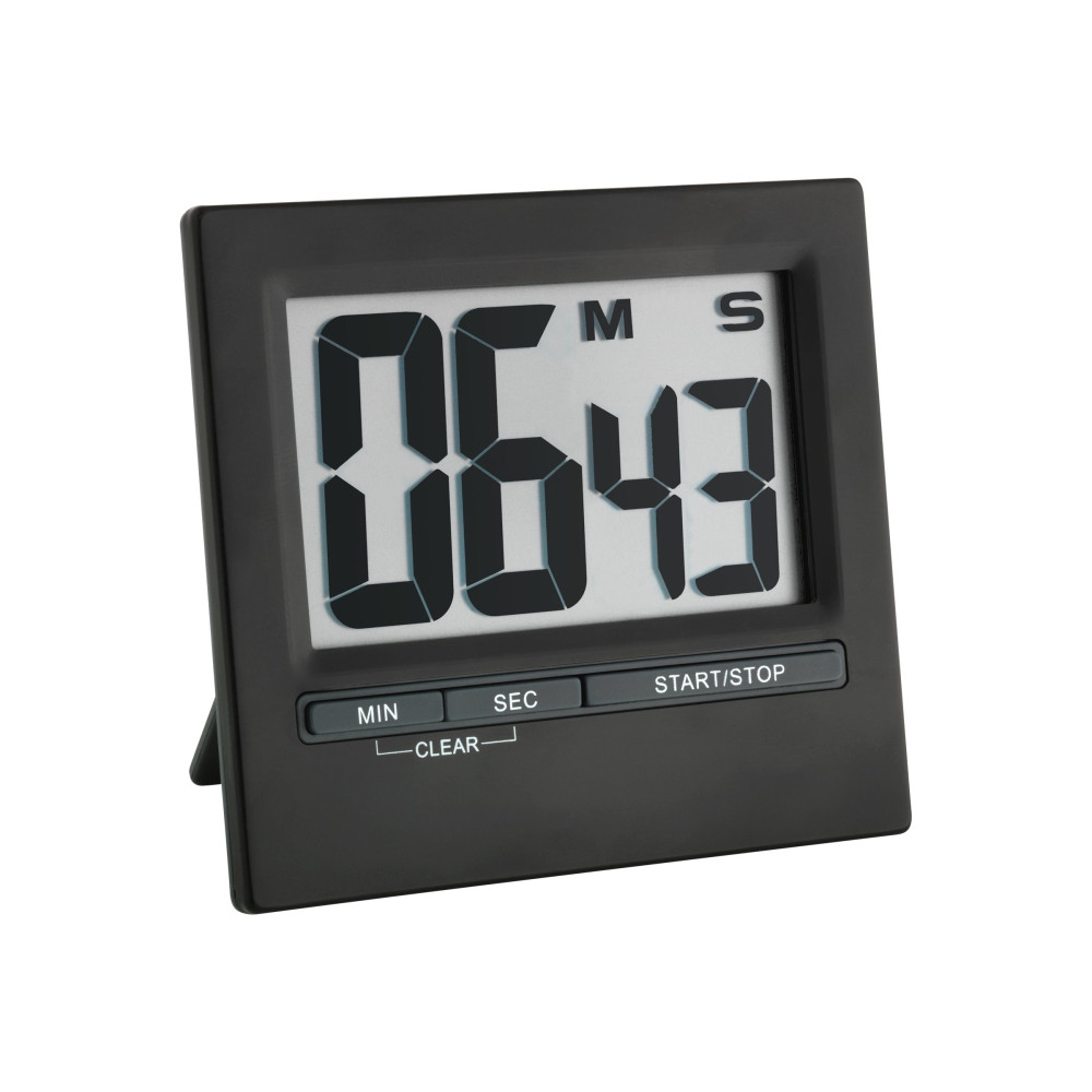 Produktbild för TFA - stopwatch - rektangulär - elektronisk - skrivbord, magnetisk montering - svart