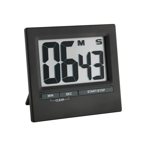 TFA Dostmann TFA - stopwatch - rektangulär - elektronisk - skrivbord, magnetisk montering - svart