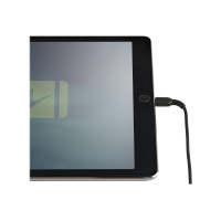 Produktbild för Startech 30cm tålig, svart USB-A till Blixtkabel - Hård, tålig aramifiber USB typ A till Blixtladdare/synkron strömsladd - Apple MFi-certifierad iPad/iPhone 12 - Lightning-kabel - Lightning / USB - 30 cm