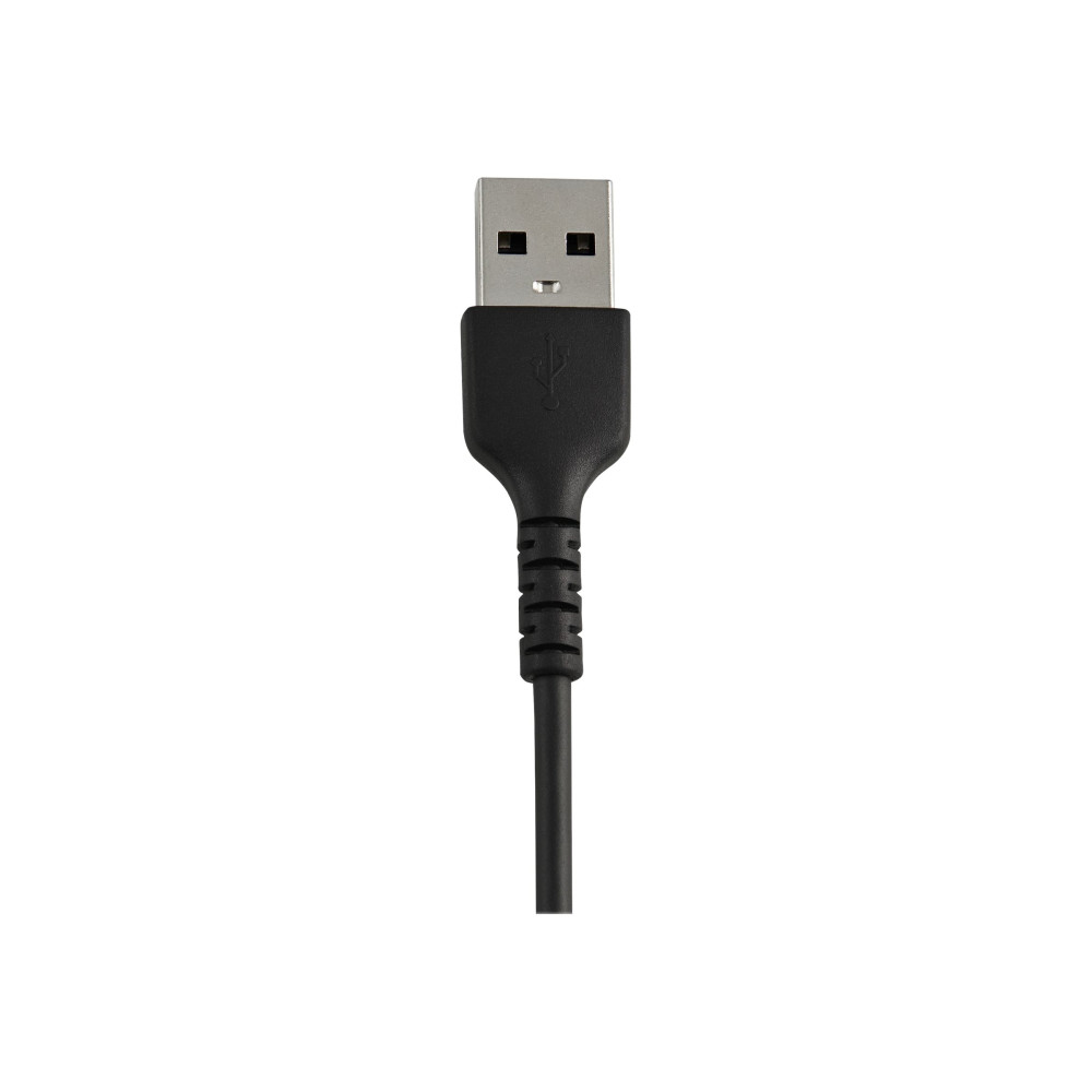 Produktbild för Startech 30cm tålig, svart USB-A till Blixtkabel - Hård, tålig aramifiber USB typ A till Blixtladdare/synkron strömsladd - Apple MFi-certifierad iPad/iPhone 12 - Lightning-kabel - Lightning / USB - 30 cm