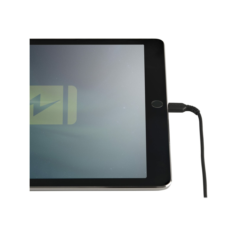 Produktbild för Startech 30cm tålig, svart USB-A till Blixtkabel - Hård, tålig aramifiber USB typ A till Blixtladdare/synkron strömsladd - Apple MFi-certifierad iPad/iPhone 12 - Lightning-kabel - Lightning / USB - 30 cm