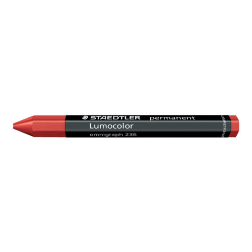 STAEDTLER STAEDTLER Lumocolor omnigraph 236 - färgkrita - röd (paket om 12)