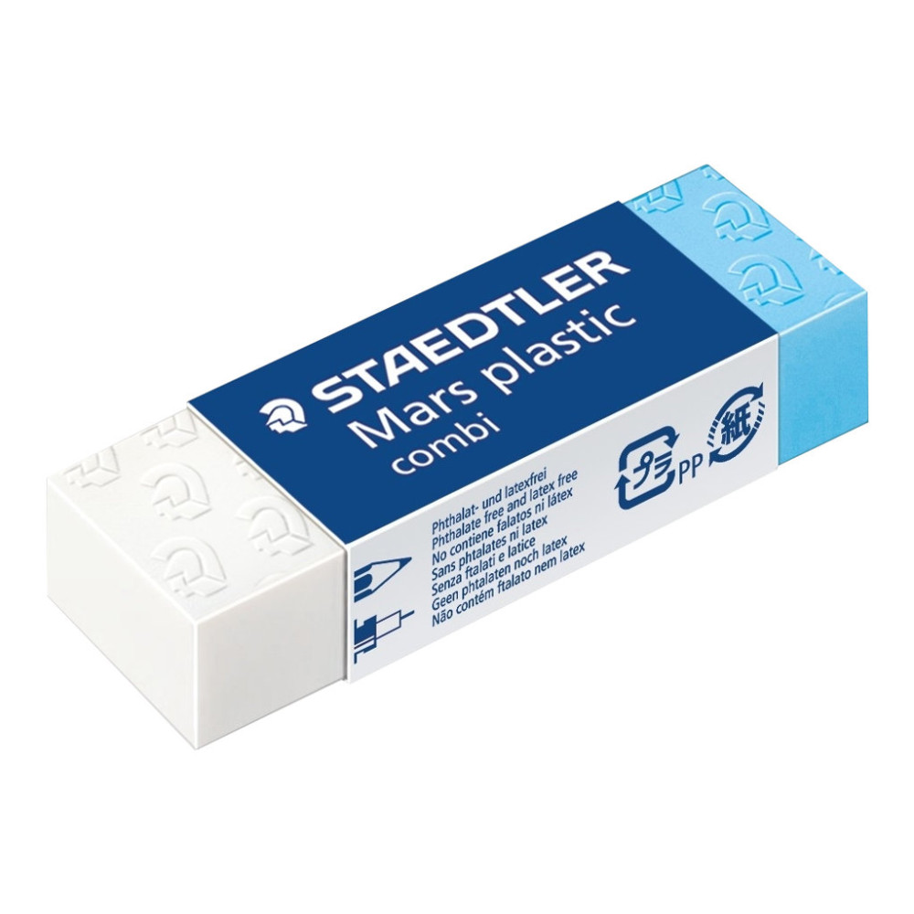 Produktbild för STAEDTLER Mars plastic combi - radergummi - 6.5 x 2.3 x 1.3 cm