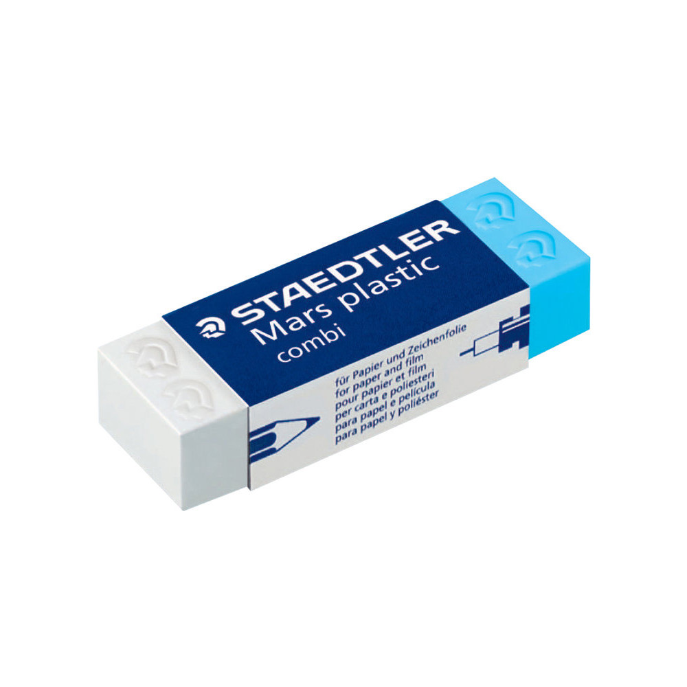 Produktbild för STAEDTLER Mars plastic combi - radergummi - 6.5 x 2.3 x 1.3 cm