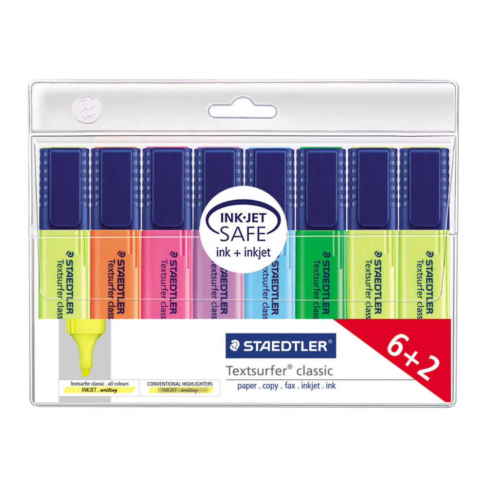 Produktbild för STAEDTLER Textsurfer classic - överstrykningspenna - blandfärger (paket om 8)