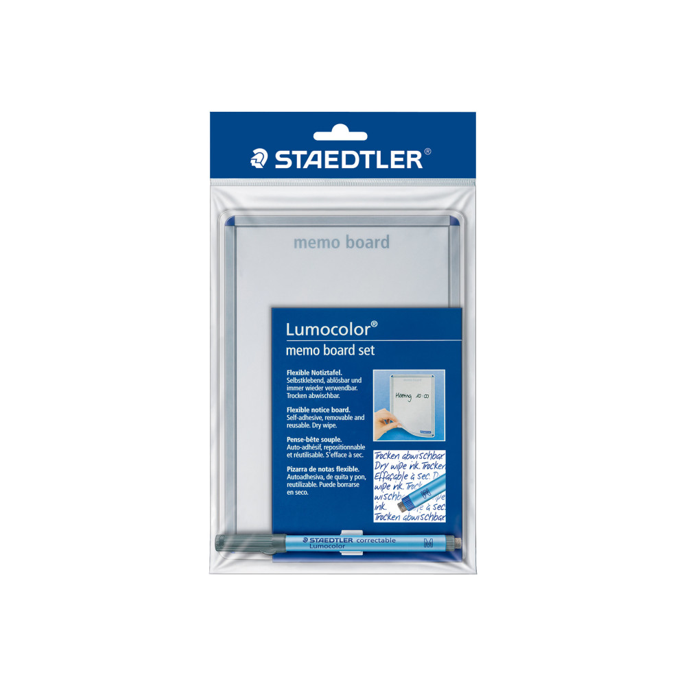 Produktbild för STAEDTLER Lumocolor memo board set - whiteboard-tavla - 210 x 148 mm