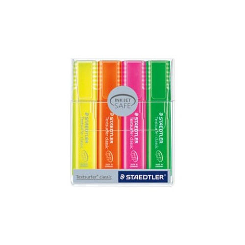STAEDTLER STAEDTLER Textsurfer classic 364 - överstrykningspenna - blandfärger (paket om 4)
