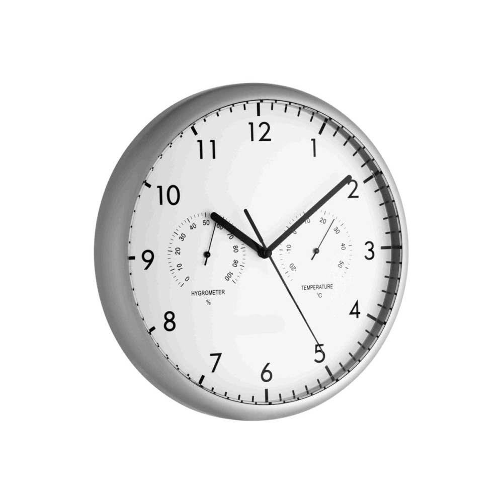 Produktbild för TFA - klocka - kvarts - väggmonterbar - 26.5 cm - silver