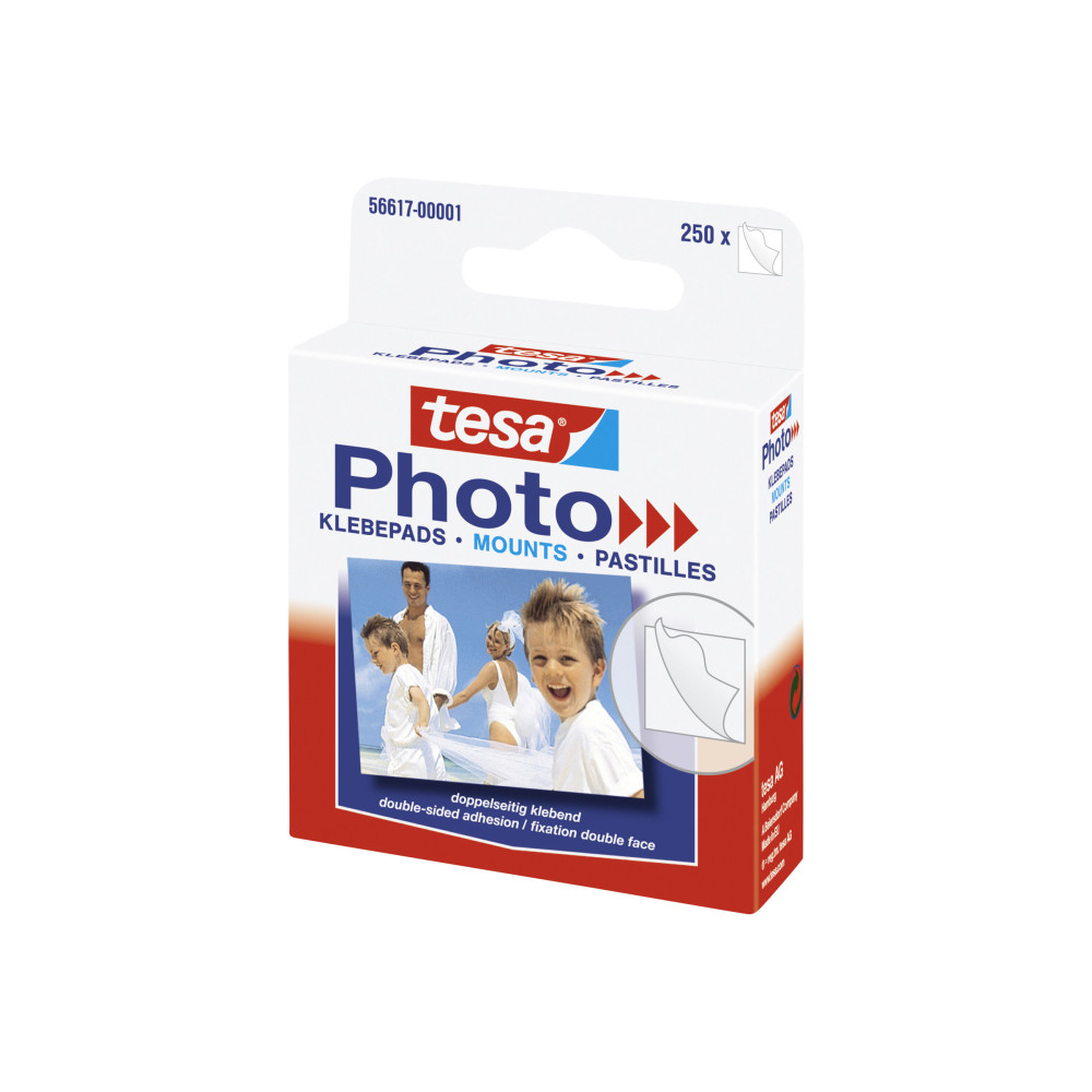 Produktbild för Tesa - monteringsbindemedel - vit (paket om 250)