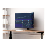 Produktbild för Multibrackets M VESA Desktopmount HD Dual monteringssats - för 2 välvda LCD-skärmar - svart