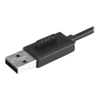 Produktbild för Startech Bärbar USB 2.0-hubb med 4 portar och inbyggd kabel - hubb - 4 portar