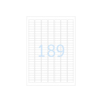 Produktbild för HERMA - etiketter - matt - 4725 etikett (er) - 25.4 x 10 mm