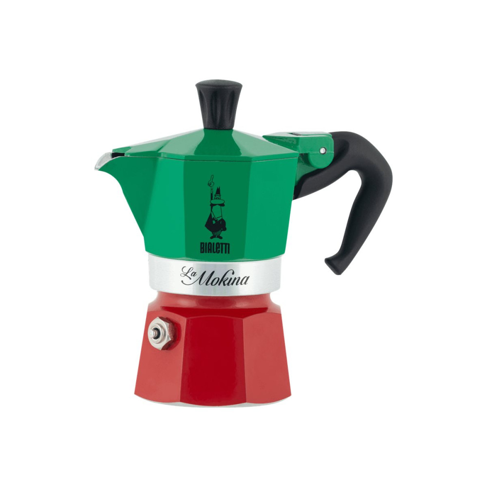 Produktbild för Bialetti La Mokina Italia - percolator - 12.5 x 7 x 12 cm - 40 ml
