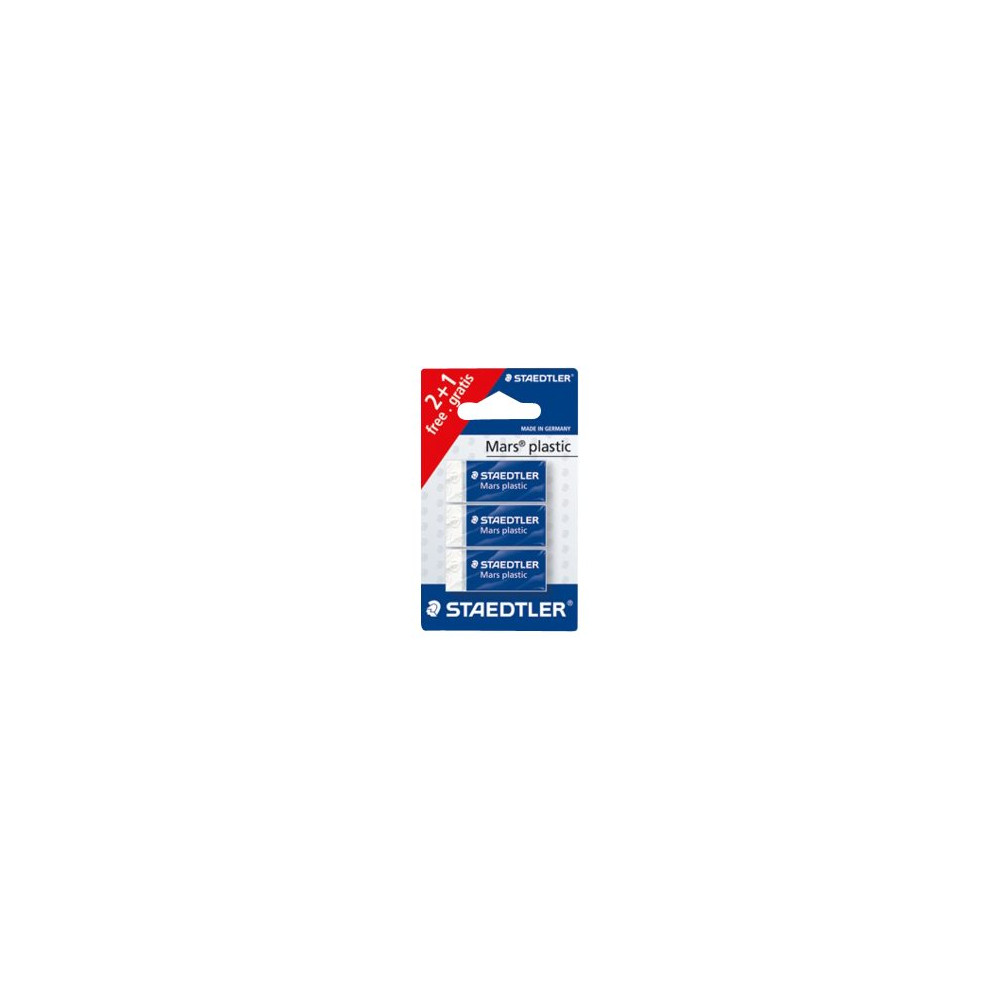 Produktbild för STAEDTLER Mars plastic - radergummi - 4 x 1.9 x 1.3 cm - polypropylen