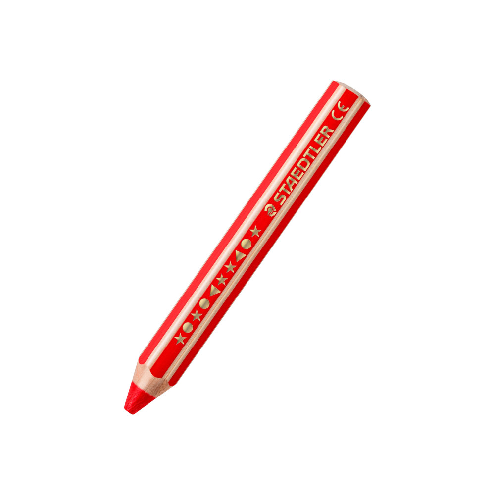Produktbild för STAEDTLER buddy 3 in 1 - vattenfärgspenna - svart, röd, blå, grön, ljusblå, gul, orange, violett, ljusgrön, magenta, van dyke-brun, hudton (paket om 12)