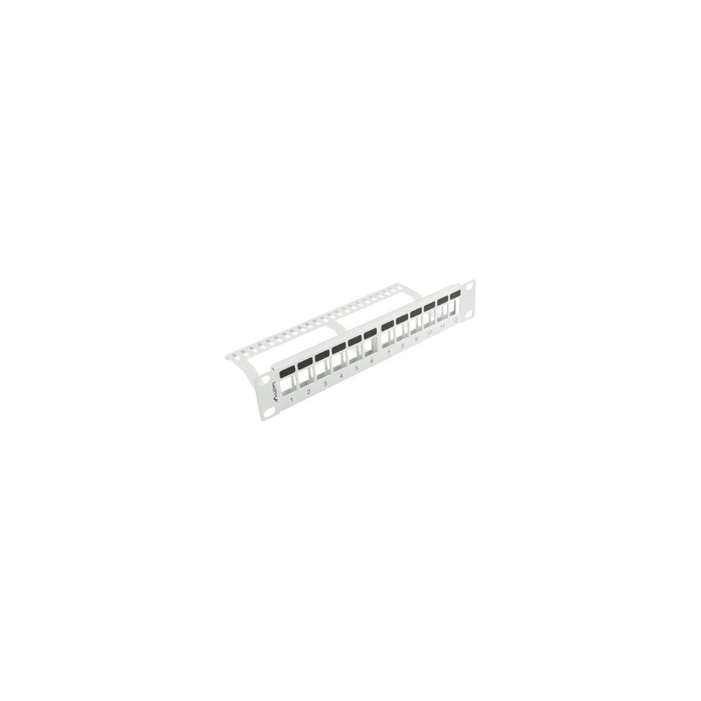 Produktbild för Lanberg PPKS-9112-S - kopplingspanel (tom) - 1U - 10"