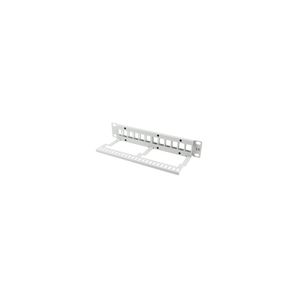 Produktbild för Lanberg PPKS-9112-S - kopplingspanel (tom) - 1U - 10"