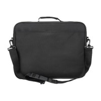 Produktbild för Manhattan Cambridge Laptop Bag 15.6", Clamshell Design, Black, LOW COST, Accessories Pocket, Document Compartment on Back, Shoulder Strap (removable), Equivalent to Targus TAR300, Notebook Case, Three Year Warranty - notebook-väska