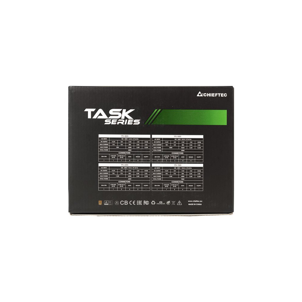 Produktbild för Chieftec TASK Series TPS-600S - nätaggregat - 600 watt