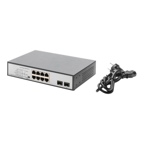 Digitus DIGITUS DN-95140 - switch - 8 portar - ohanterad - rackmonterbar