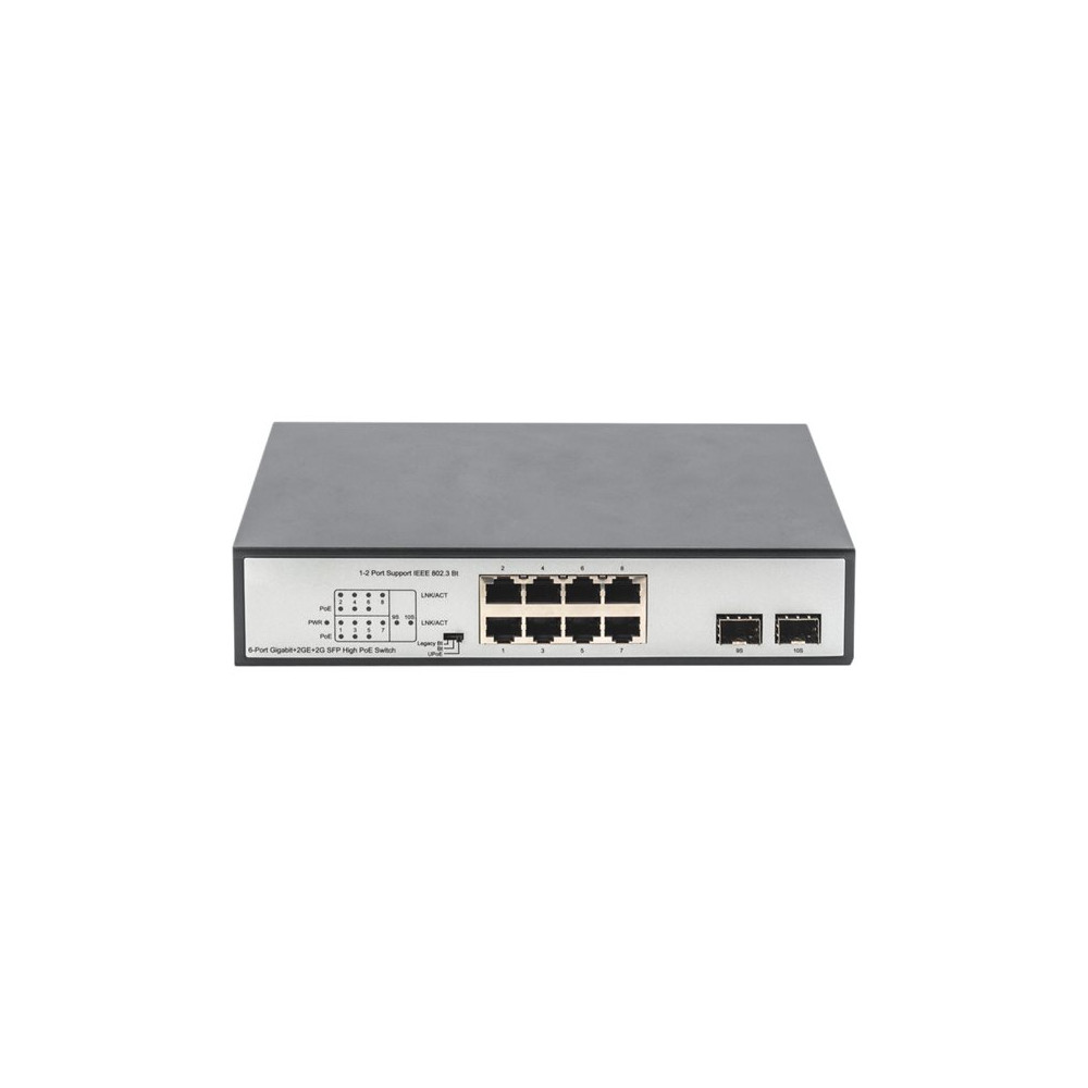 Produktbild för DIGITUS DN-95140 - switch - 8 portar - ohanterad - rackmonterbar