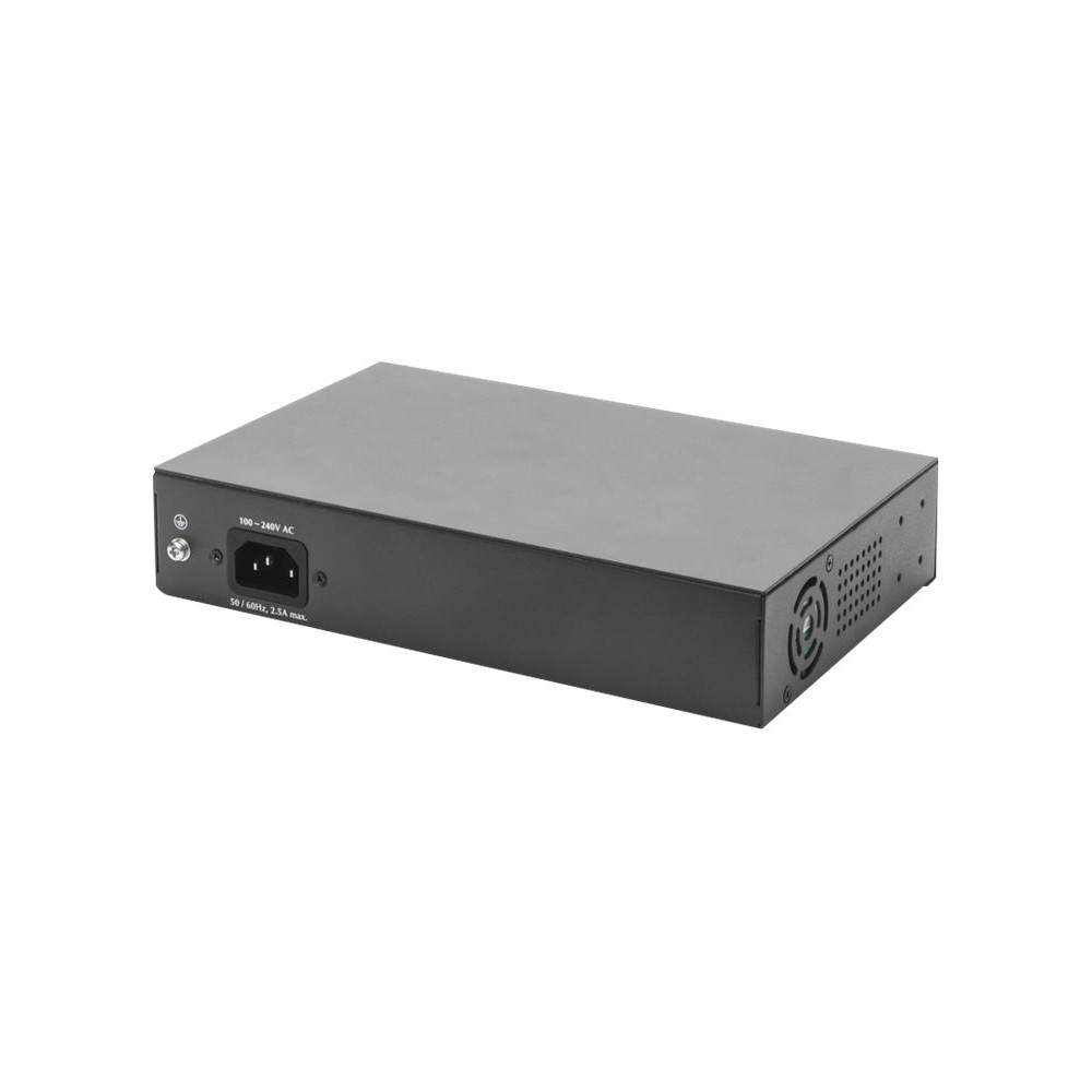 Produktbild för DIGITUS DN-95140 - switch - 8 portar - ohanterad - rackmonterbar