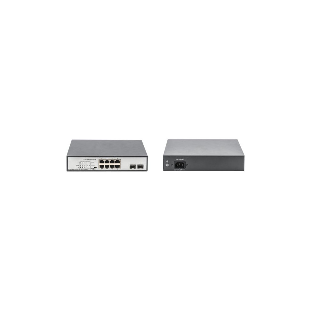 Produktbild för DIGITUS DN-95140 - switch - 8 portar - ohanterad - rackmonterbar