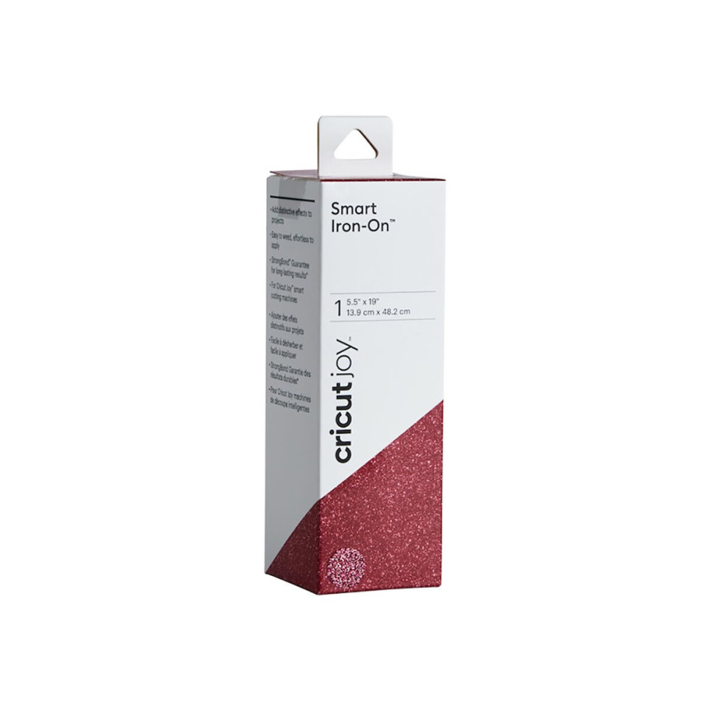 Produktbild för Cricut Joy Smart Iron-On - hantverksmaterial - 13.9 x 48.2 cm - glitterrosa