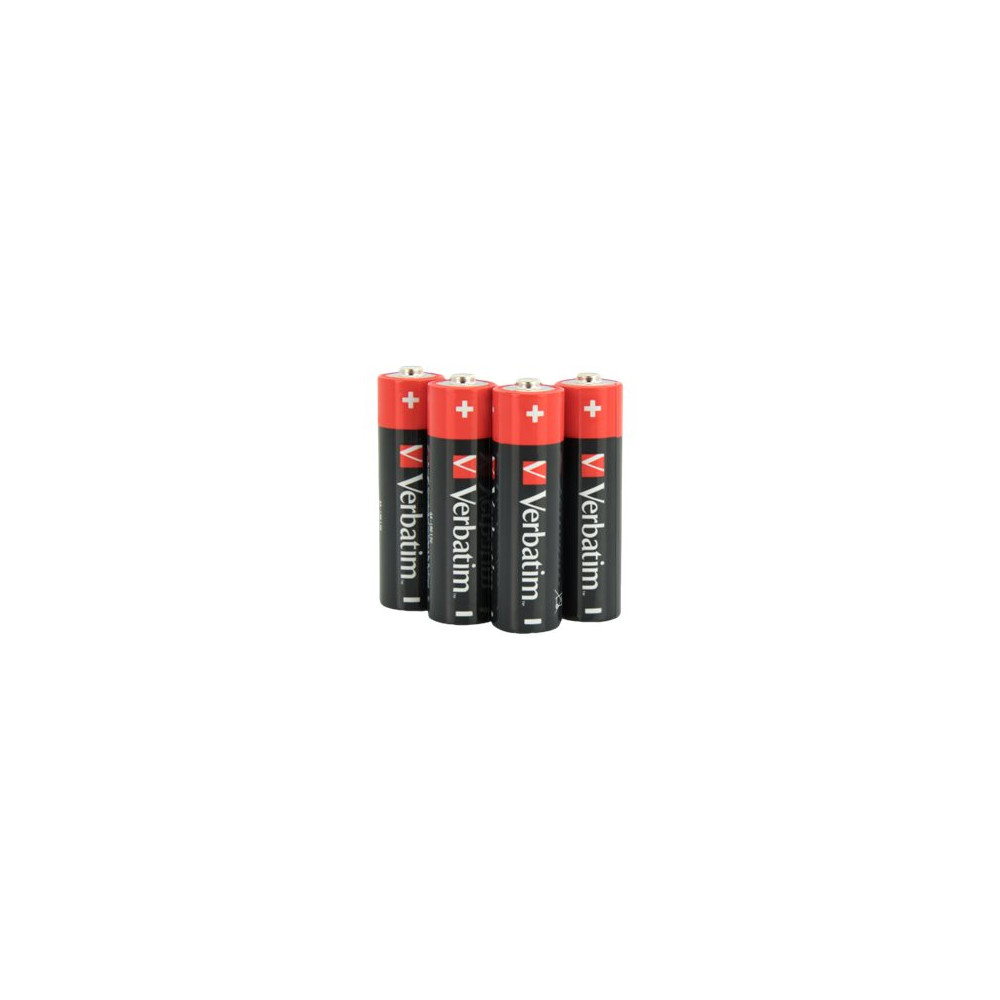 Produktbild för Verbatim batteri - 4 x AA / LR6 - alkaliskt
