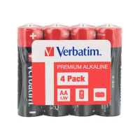 Produktbild för Verbatim batteri - 4 x AA / LR6 - alkaliskt