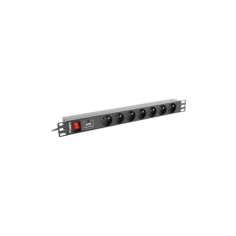 Produktbild för Lanberg PDU-07E-0200-IEC-BK - kraftdistributionsenhet - 2500 watt