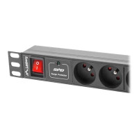 Produktbild för Lanberg PDU-07E-0200-IEC-BK - kraftdistributionsenhet - 2500 watt